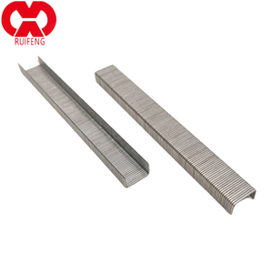 RUIFENG - Grapas <span class=keywords><strong>de</strong></span> Alambre Fino Serie A19 <span class=keywords><strong>de</strong></span> Acero Galvanizado Electrolítico <span class=keywords><strong>de</strong></span> Calibre 23, Corona <span class=keywords><strong>de</strong></span> 10.3 mm, para Muebles (5000 Unidades/Caja) - Product Image 1