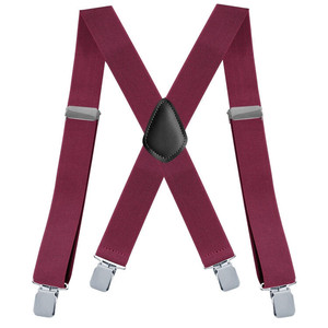 <span class=keywords><strong>Bretelles</strong></span> classiques robustes pour hommes <span class=keywords><strong>de</strong></span> 1 pouce <span class=keywords><strong>de</strong></span> large, clips robustes, dos en X, <span class=keywords><strong>travail</strong></span> élastique réglable - Product Image 5