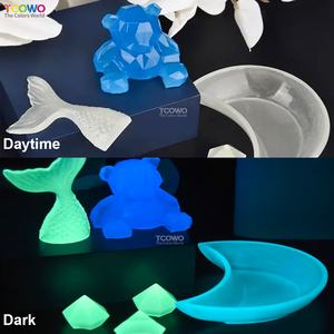 Pigmento luminoso en polvo que brilla en la oscuridad seguro <span class=keywords><strong>de</strong></span> larga duración para manualidades <span class=keywords><strong>de</strong></span> resina epoxi y <span class=keywords><strong>pintura</strong></span> tipo aluminio para fiestas temáticas - Product Image 5