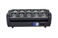 QSE 10x30W Nouvelle Lumière de Scène Spider à Effet Beam, Wash et Strobe RGBW, Boîtier en Aluminium Noir, DMX512 19/36/57 Canaux