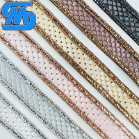 Sangle de chaussure personnalisée en strass de 30 mm, délai de livraison de 30 jours, garniture brillante pour la Bolivie