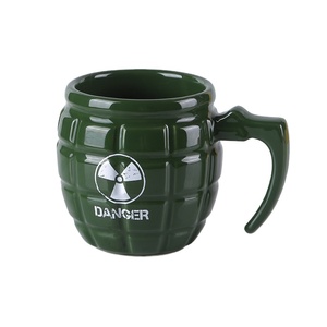 Tazas de cerámica creativas, tazas de agua con forma de <span class=keywords><strong>Granada</strong></span> Resident Evil, tazas verdes, tazas de café personalizadas - Product Image 2