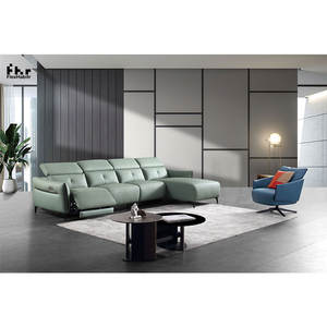 Juego de sofá Seccional de alta calidad para el hogar, sofá reclinable de cuero con carga inalámbrica eléctrica de lujo - Product Image 2