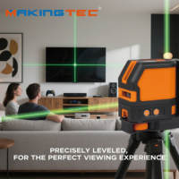Niveau laser auto-nivelant 1V1H - Précision de ±1,5 mm, 120 °   Faisceau large, alarme sonore d'ouverture, -10 ° De la lettre C à la lettre 40 ° Opération C
