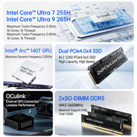 Mini PC Intel Ultra 9 285H/Ultr7-165H/Ultr5-125H, Computadora de Escritorio para Oficina con IA, Venta al Por Mayor
