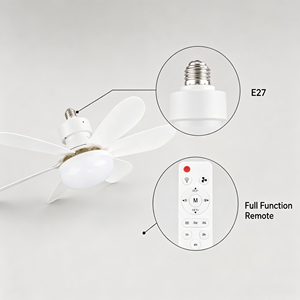 Kit de ventilateur de plafond avec télécommande, ventilateur de plafond LED à intensité variable, design silencieux pour chambre à coucher, salle à manger, terrasse - Product Image 4