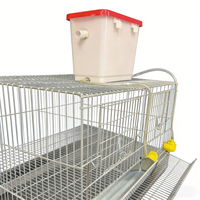 Cage à cailles empilable de haute qualité, cage à poussins, cage à cailles en batterie pour l'élevage des cailles