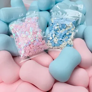 Balle anti-stress souple en TPR à montée lente, effet sonore craquant, couleurs blanc, rose, bleu, pour ASMR, en forme de savon, en stock, best-seller, avec emballage boîte - Product Image 2
