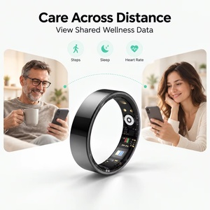 Wide Application TK5 Smart Ring With Remote Family Care Heart Rate HRV Sleep and Stress Tracking 5ATM IP68 <b>Magnetic</b> <b>Charging</b> - Product Image 4