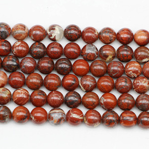 Natural Jasper Loose Beads Round <b>Red</b> For <b>Bracelet</b> Making Yiwu Origin ST0102 - Product Image 2