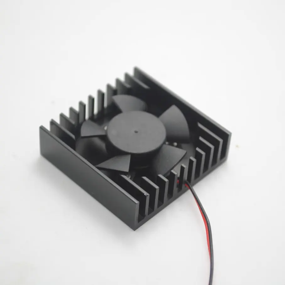 Nouveau Style 5V 12V contrôle industriel CPU Ic jeu de puces en aluminium dissipateur de chaleur radiateur ventilateur 40mm