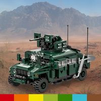 Set de Construcción de Vehículo Táctico Avanzado de 518 Piezas, Bloques de Construcción de Camión Militar MOC de Nivel Profesional, Ladrillos Encajables