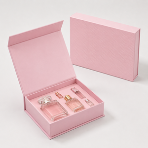 Wholesale Custom Gift Boxes for Present pink Luxury Magnetic Paper Perfume Packaging Gift Box - Product Image 1