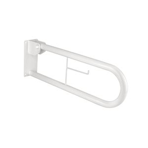 Barra de Apoyo Plegable de 70 cm para Discapacitados, Equipo de Seguridad para Baño con Soporte para Rollos, Sin Soporte - Product Image 1