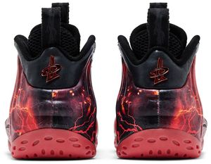 Stranger Things Air Foamposite One Premium QS Black Bright Crimson Chaussures de basket-ball unisexes en maille d'été, caoutchouc synthétique EVA - Product Image 4