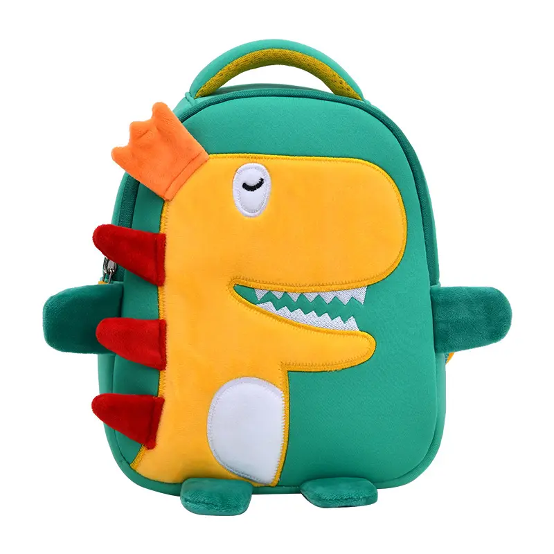 Neoprene Children Backpack Comfortable Kids Toddler School Bags Dino Backpack Schoolbag for boy