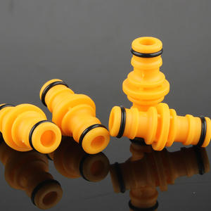 Conector de manguera de jardín de <span class=keywords><strong>2</strong></span> vías acoplador de carpintero grifo de tubería de agua de riego macho verde - Product Image 5