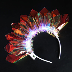 Bandeau lumineux Led Couronne Décoration Iridescence Costume Déco Accessoires pour Femmes - Product Image 6