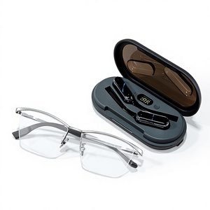 Occhiali Smart AI BT Open <span class=keywords><strong>Air</strong></span> con Assistente di Traduzione AI, Aste Rimovibili, Plug and Play, Compatibili con Lenti da Vista, <span class=keywords><strong>Ultra</strong></span> Leggeri - Product Image 2