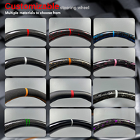 Pour Toyota LC300 200 79 Camry Landcruiser FJ Style Sport Volant en Cuir Fibre de Carbone Intérieur de Voiture Personnalisable