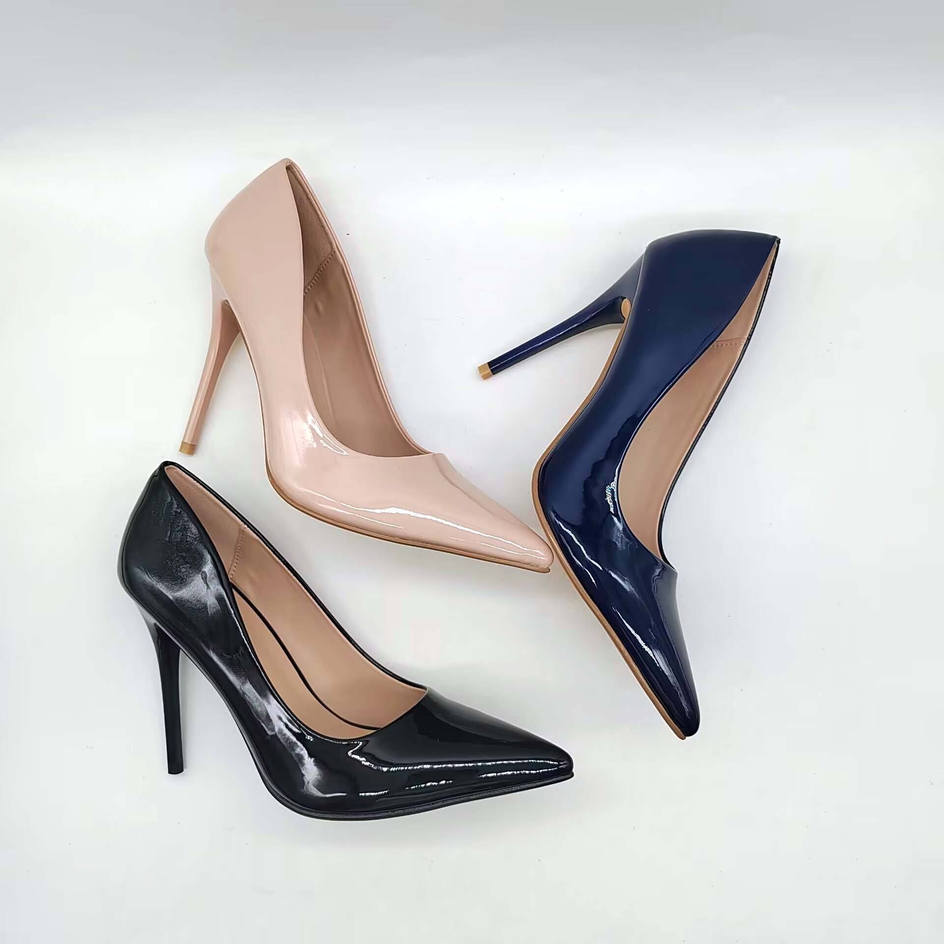 Classic Pointed Toe Stiletto Heel Pumps Women 12 cm High Heels