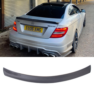 For C-Class W204 4Door Style Carbon Fiber <b>Rear</b> <b>Spoiler</b> Trunk Wing 2007-2014 - Product Image 1