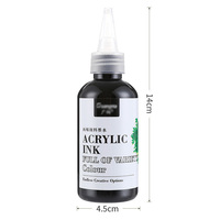 Logo personnalisé 120ml peinture colorée acrylique pour encre encres d'impression de marque privée pour artistes et étudiants