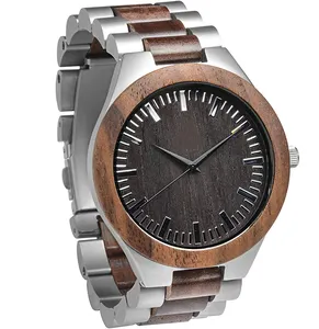 Оптовая цена, высокое качество, легкие мужские деревянные часы с деревянным браслетом