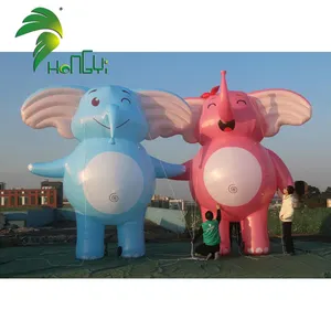 Giant Custom Logo Thiết Kế Inflatable PVC Hiển Thị Vui Quảng Cáo Inflatable Yard Elephant Shape Balloon