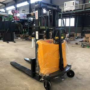 Precio de fábrica 1Ton 1000kg Carretilla elevadora eléctrica portátil <span class=keywords><strong>simple</strong></span> 12m Carretilla elevadora apilable hidráulica para caminar - Product Image 6