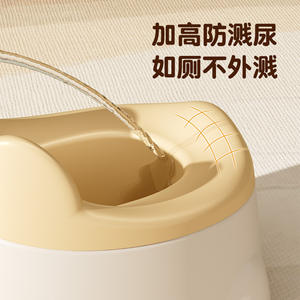 Asiento de entrenamiento para ir al baño para bebés, de plástico grueso antideslizante, con respaldo para niños pequeños. - Product Image 3