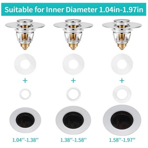 Brass Revolutionary <b>Bathroom</b> Accessories & Essentials, <b>Bathroom</b> Sink Stopper, <b>Bathroom</b> Sink Drain Strainer - Product Image 6