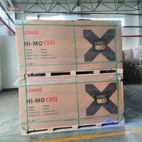 Nouveau stock prêt Longi Himo X10 650w panneau solaire demi-cellule bifacial prix LR7-72HVD-660M 660w panneau d'énergie solaire à double verre
