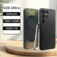 Smartphone Original S26 Ultra 5G Android 15 Deca Core, 16+1TB, Alta Calidad, Pantalla HD 120Hz, LTE, Inglés/Español