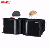 VAMAV VXT210 Bocinas Sistema de Array de Línea Activos Doble 10 Pulgadas 1600W Máx Sistema de Audio Video Profesional para DJ