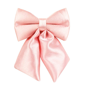 Ensemble de harnais de luxe en satin pour animaux de compagnie avec logo personnalisé, collier anti-traction, laisse, nœud papillon et harnais en forme de H - Product Image 2