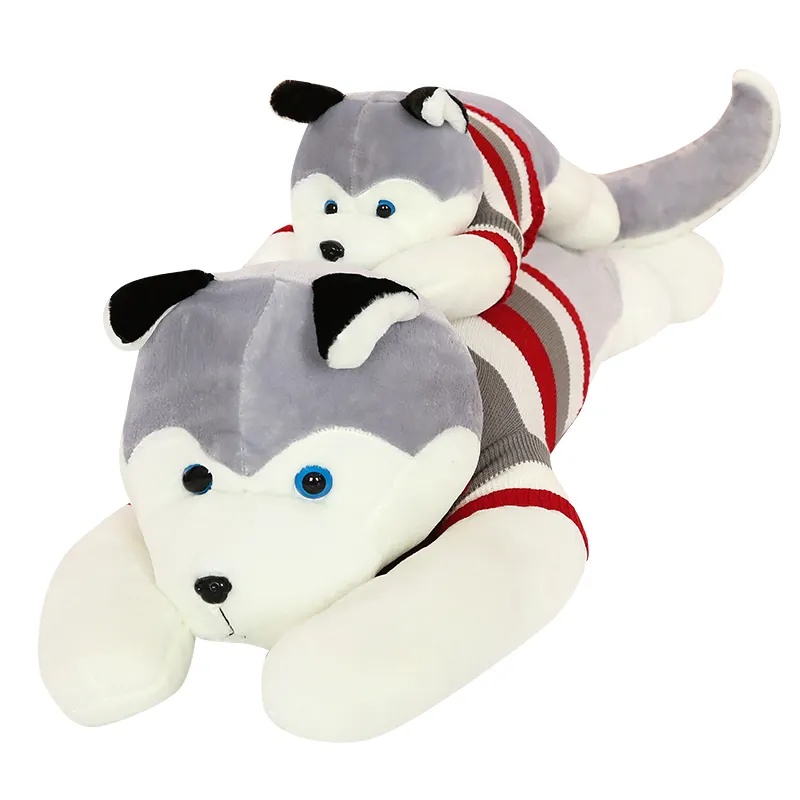 Husky — jouets animaux en peluche pour enfants, peluche Durable, cou, oreiller, poupée en peluche, mignon, 50cm, 1 pièce