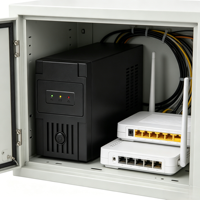 Système d'alimentation sans interruption (ASI) monophasé interactif en ligne avec batterie au plomb-acide BK850 108Wh LED intelligent 450VA 500VA 240W 50Hz pour Sécurité/Moniteur/Alarme