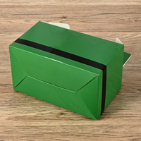 Boîte à lunch en carton blanc durable avec poignée intégrée, idéale pour les repas à l'école et au bureau