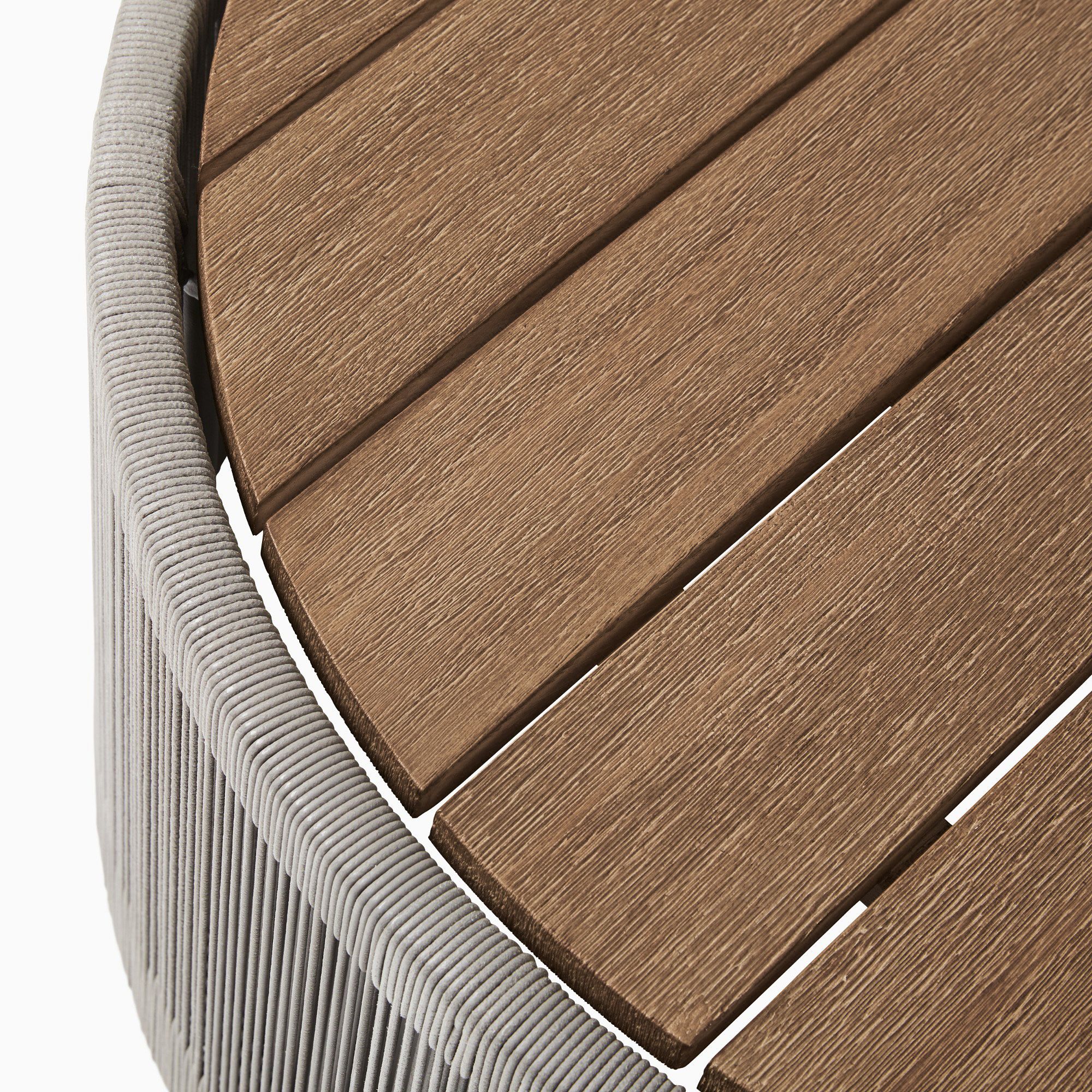 Fashion Furniture patio outdoor or indoor Dining room round wood rope coffee table