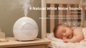 Mini Siêu Âm Hương Thơm Độ Ẩm Không Khí Mát Mẻ Sương Nhỏ Tiếng Ồn Trắng Độ Ẩm Cho Nhà Phòng Bé Phòng Ngủ Với Ánh Sáng Đầy Màu Sắc - Product Image 4