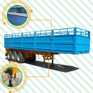Semirremolque de Plataforma con Barandas para Transporte de Animales y Carga de 60/80/100 Toneladas, 3 Ejes, Alta Calidad, Venta Caliente - Product Image 4
