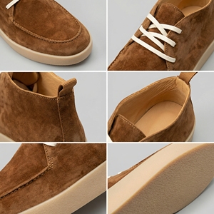 Chaussures pour hommes, style britannique rétro, tendance, décontractées, polyvalentes, mi-hautes, en daim - Product Image 2