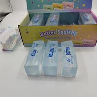 Jouet anti-stress personnalisé en forme de beurre avec logo, en gelée de pétrole, à remontée lente, OEM ODM pour cadeaux d'entreprise en gros