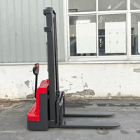 Stacker Elektrik 1 Ton Kompak Baterai Lithium CE Lifter untuk Gudang Perlengkapan Alat Tulis