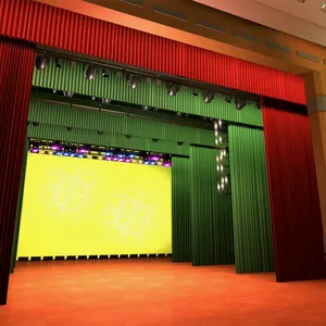 Hot sale Automatic Theater stage curtain system/Church curtains for Decoration