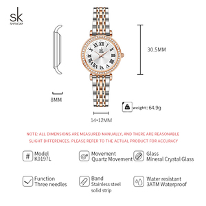 Relojes de Lujo Shengke para Mujer, Diseño Original, Relojes de Pulsera de Cuarzo para <span class=keywords><strong>Dama</strong></span>, Acero Inoxidable, Los Mejores Regalos, Dropshipping - Product Image 6