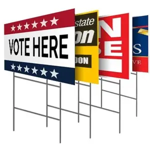 USA 반사 디지털 인쇄 2024 맞춤형 61*46cm 대통령 선거 캠페인 투표 표지판 장식
