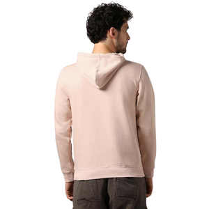 Sweat à capuche en polaire uni pour homme, doux et chaud, avec poche kangourou, impression de logo personnalisée, vente en gros - Product Image 2