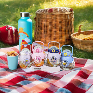 Grande 900ml tazza <span class=keywords><strong>di</strong></span> <span class=keywords><strong>sicurezza</strong></span> per uso alimentare coperchio della tazza <span class=keywords><strong>di</strong></span> paglia simpatico personaggio dei cartoni animati Design retro bottiglia d'acqua per studenti della scuola grande tazza - Product Image 6